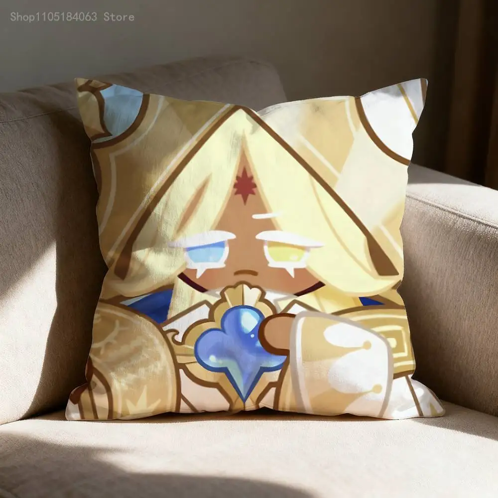 순수 바닐라 C-Cookie 쿠션 커버 45x45cm 40x40cm 55x55cm 50x50cm 30x30cm 정사각형 자동차 베개 커버 쉘
