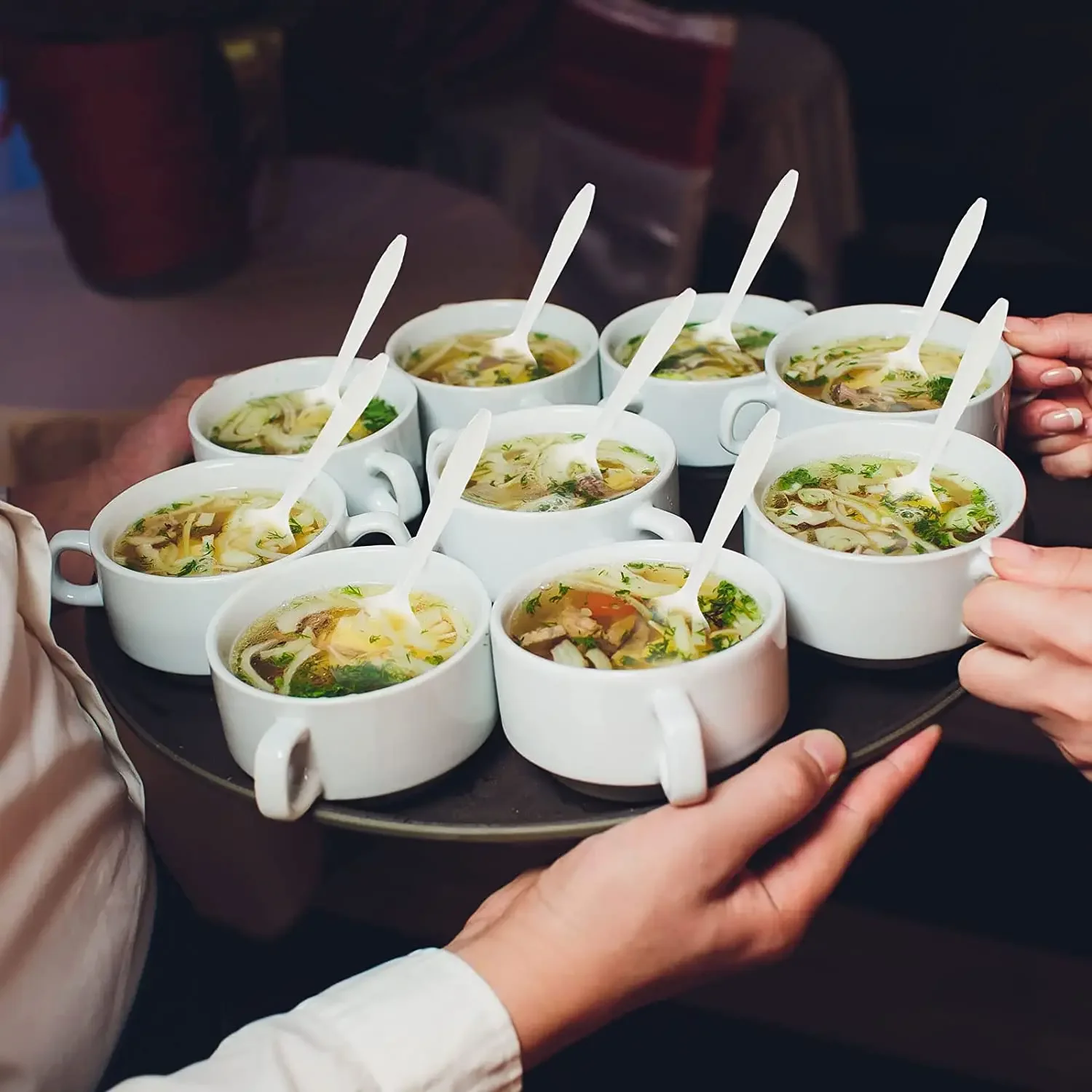 50‑Pack 12oz Biodegradable Cornstarch Soup Bowls – Compostable, Microwave‑Safe & Leak‑R... - SKU DCS16307 - UGI Pa...