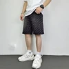 Fashion Casual Summer Light Blue Distressed Men Denim Shorts Smart Straight Leg Loosen Male High Street Niche Design Tide Shorts 6