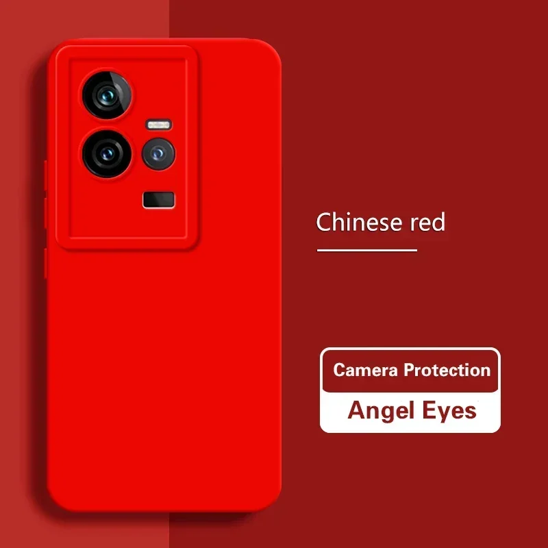 Luxury Dual Layer Soft Silicone Phone Case with Solid Lens Protection and Angel Eyes Design