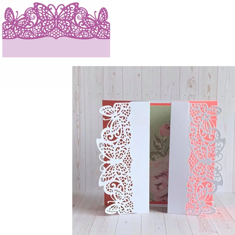 

Butterfly Lace Edges Metal Cutting Dies Scrapbooking For Card Album Photo Making DIY Crafts Stencil Hot 2023