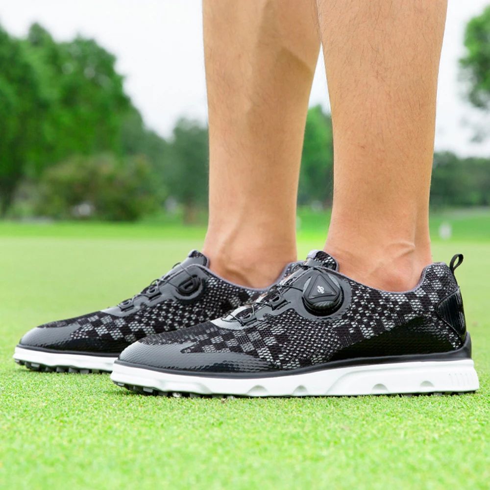 

Мужская обувь для гольфа PGM, Мужская Нескользящая спортивная обувь, оборудование для гольфа, мужская повседневная обувь, шнурки с ручками, дышащая сетчатая верхняя обувь