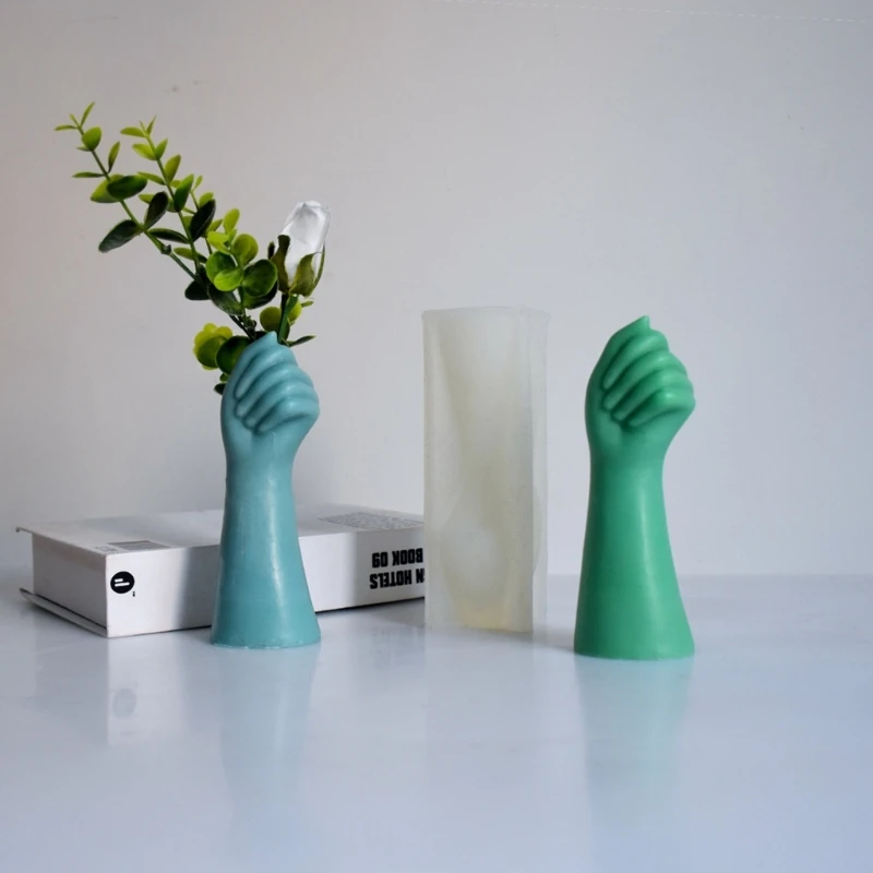 Flower Pot Silicone Mold Concrete Cement Plant Pot Mold Flowerpot Epoxy Resin Mould Makeup Brush Holder Mold