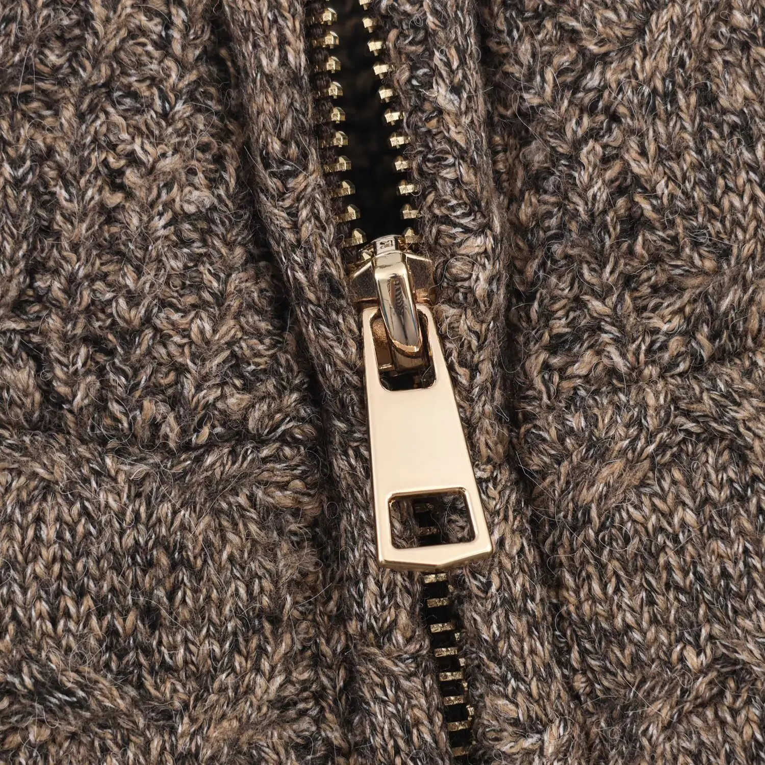 HH Trendy Frauen High Street Winter Hohe Kragen Gestrickte Mäntel Solide Taschen Zipper Frauen Mode Langarm Kurze Jacke 2 Farbe – Detail 10