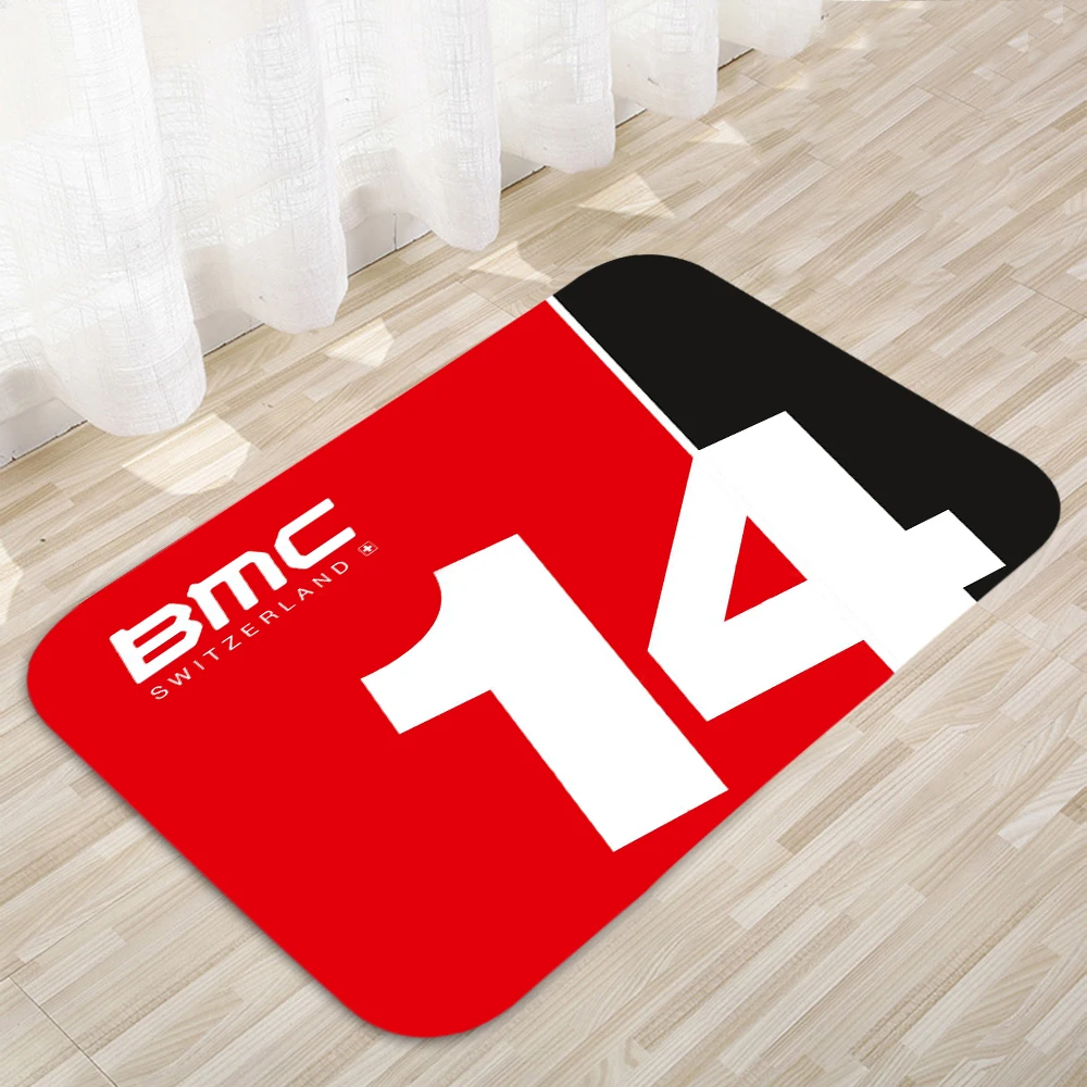 Bmc 자전거 로고 매트, 홈 카펫 도어 매트, 모던 장식 카펫, 욕실 미끄럼 방..