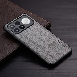 Custodia per telefono in PU pelle effetto legno premium - Copertura elegante e stilosa