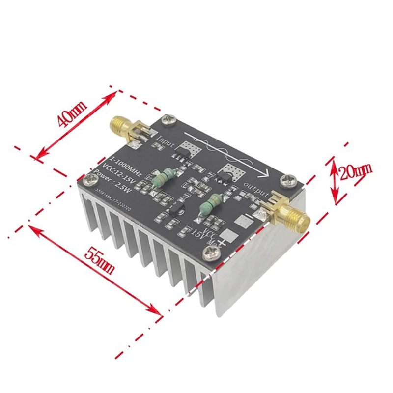 L22A-RF Power Amplifier 1-1000Mhz/2.5W VHF UHF FM Frequency Modulation Power Amplifier Module