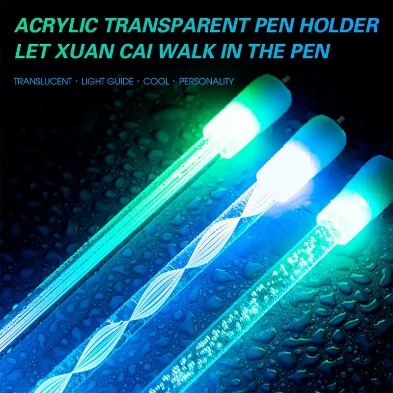 Spinning Pen Colorful LED Light Release Pressure Finger Rotating Pen Acrylic Luminous for Adults Children Antistress Toys