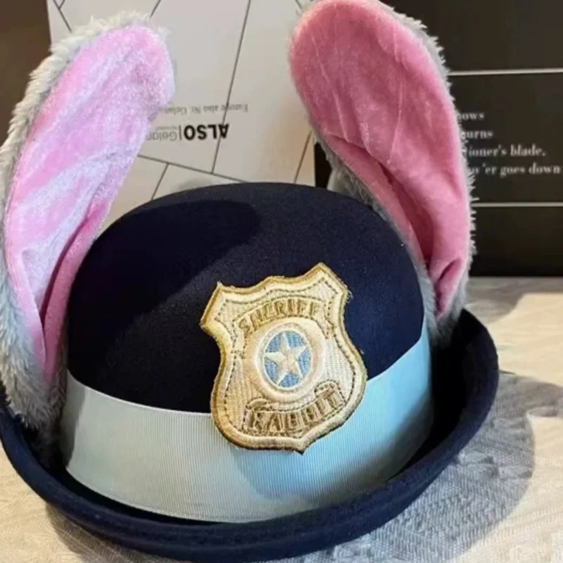 Disney Cute Judy Hat Rabbit Bowler Zootopia Police Officer