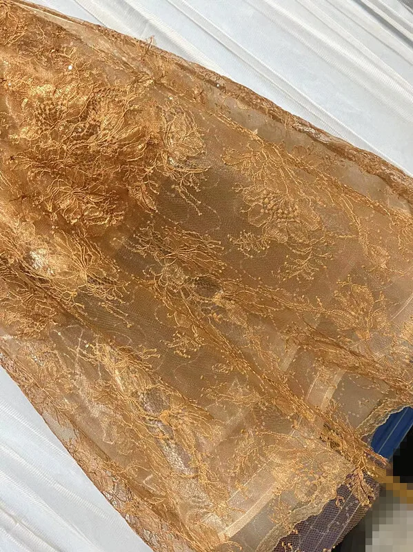 Korean Style 3D Flower Sequin Lace Strapless Dress Elegant Multi-color Mesh Long Dresses Women 2025 New Spring Summer A7877