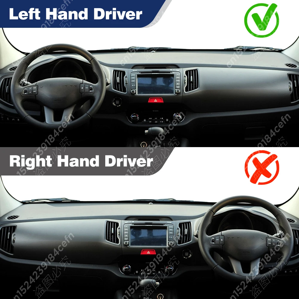 KEYOOG Dashboard Cover Dash Mat Fit For Je-ep Renegade 2023-2015 Without HUD Models,Car Dash Board Mat Anti-Glare Carpet,Non-Slip Pad Sunshield