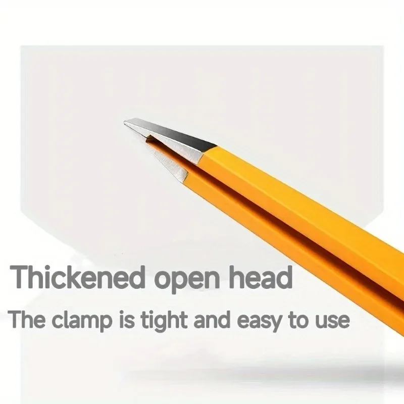 Slanted Eyebrow Tweezers - Stainless Steel Precision Hair Removal Tool with Colorful  Handle  for  Fine Hairs & Makeup