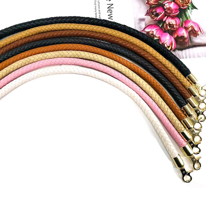 Elegant Braided PU Leather Shoulder Bag Strap - Durable DIY Replacement Handle
