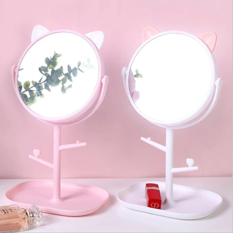 360&deg; Adjustable Makeup Mirror Portable Removable Desk Vanity Mirror Travel Home Beauty Tools Dormitory Girl Holiday Gift