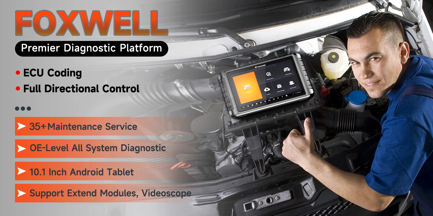 FOXWELL NT1009 OBD2-Scanner Bidirektionale ECU-Codierung CANFD FCA AutoAuth 35+ Reset All System Automotive Car Diagnostic Tool – Detail 2