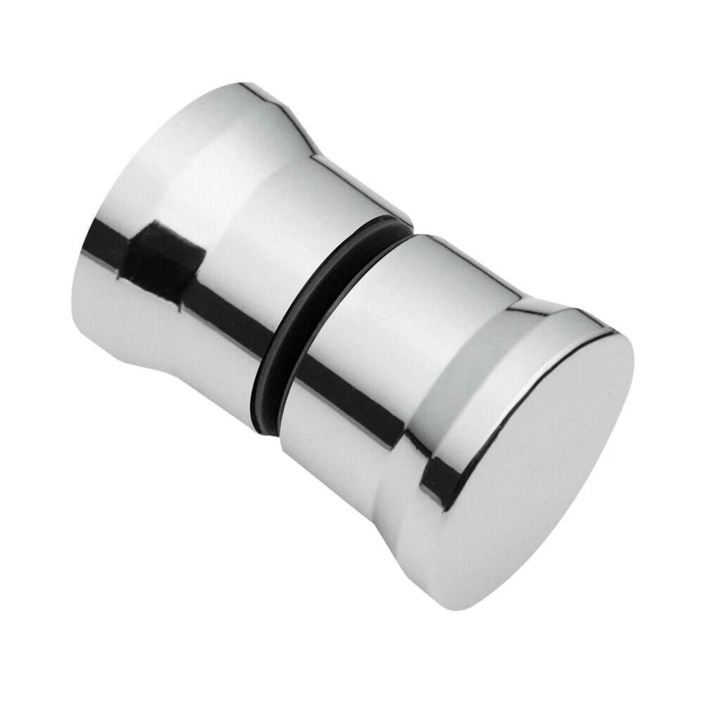Description Picture 3 of itemChrome Bathroom Glass Doors Replacement Handle Shower Door Knob Single Hole Handle Glass Doors Replacement Handle