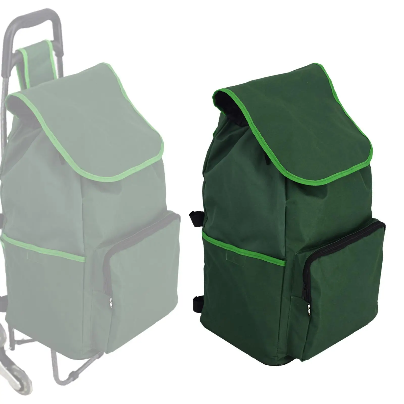 Oxford Cloth Shopping Cart Backup Trolley Bags 31x23x53cm Shopping Cart Bag