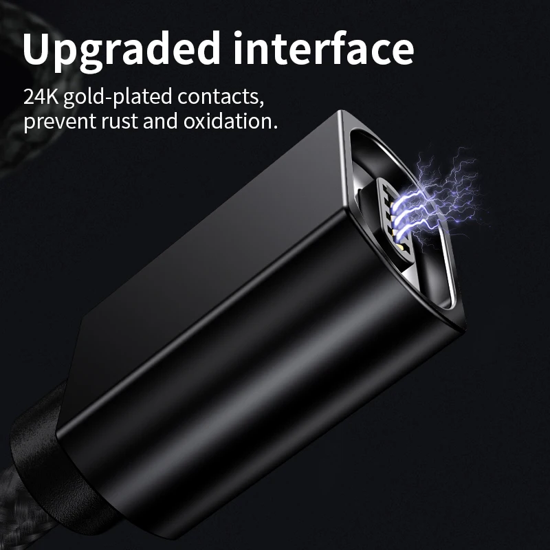 Olaf 3A Magnetic USB Charge Cable USB Type C Fast Charging Cable For iPhone 13 Xiaomi Magnet Charger Micro USB Type C Cable Cord
