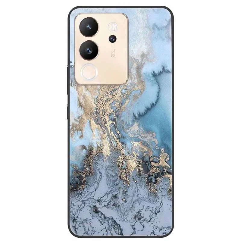 Lovely Marble Print TPU Silicone Phone Cover - Soft and Stylish Protection with Cool Design