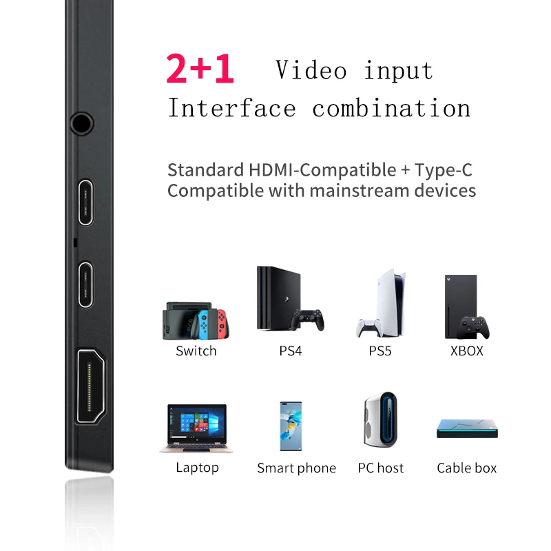 Bimawen  PC Ʈ Xbox ޴ ġũ , HDMI ȣȯ CŸ  ÷, UHD 3840x2160p, 14 ġ, 4K