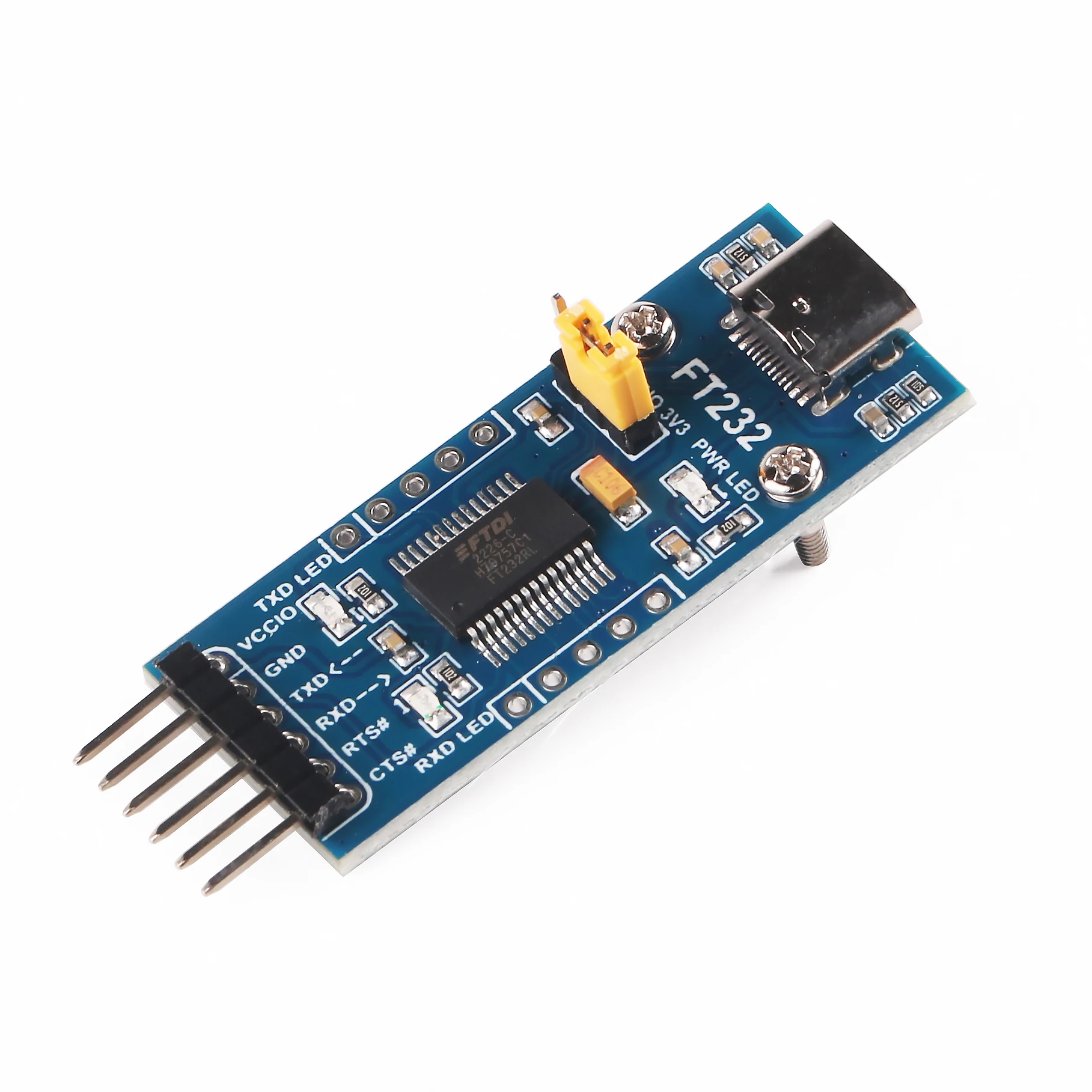 USB Type C Female to TTL Serial Converter 3.3V 5V FTDI Board Mudel Cable 6 Pins 6P Uart Aadpter