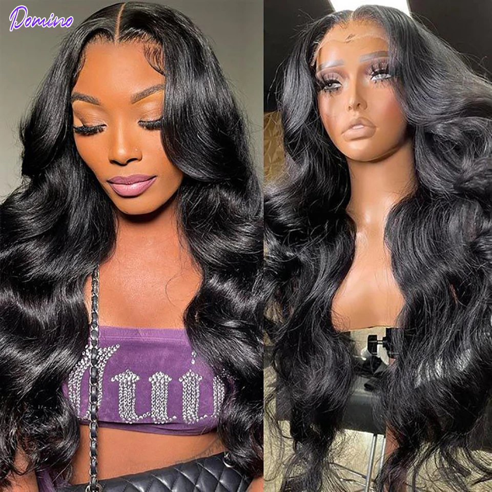 

Domino 32 Inch Body Wave Lace Front Wig Human Hair 13x6 HD Lace Frontal Wig For Black Women Brazilian Lace Wig With Baby Hair
