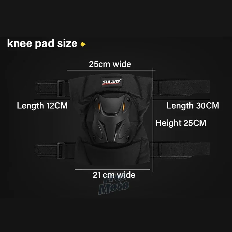 1 Pair Motorcycle Knee Shin Guard Pads Adjustable Knee Cap Pads Protector Armor for Motocross Racing Mountain Biking