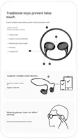 Xiaomi Bone Conduction Neckband Wireless Headphones Bluetooth Headphones Sports Over-Ear Stereo Earbuds with Microphone 4