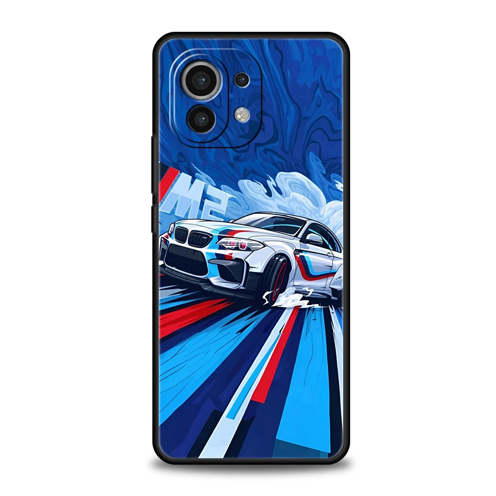 Drift Sportwagen Handy hülle für Xiaomi Mi 14 13 12 11 Ultra 13t 12t Poco C51 F3 F4 F5 X3 X4 NFC M3 Pro Lite 5g Silikon hülle – Detail 3