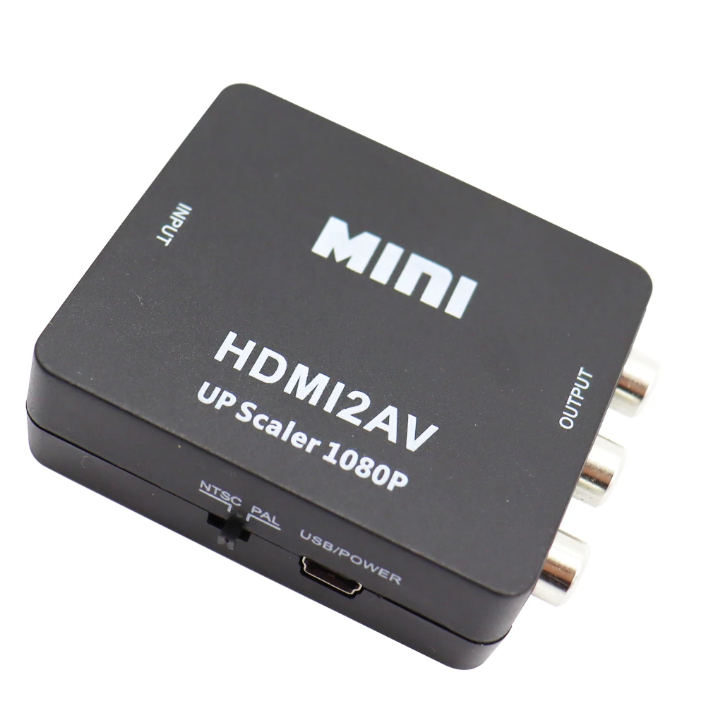 VGA to AV Converter VGA to HDMI Converter HDMI to VGA Adapter Cable MINI HDMI-compatible to RCA AV/CVBS Composite Video AV Converter Adapter HDMI2AV for TV VHS VCR DVD