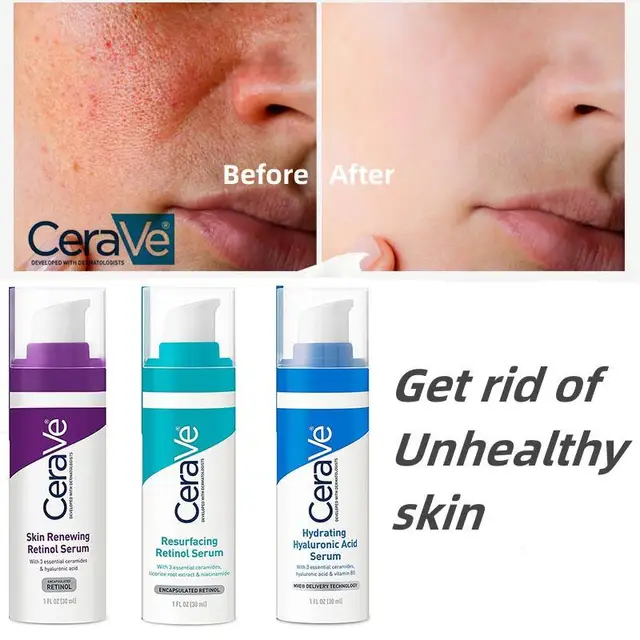 30 Ml -Es Cerave Felújítás Retinol Szérum Bőr Megújítása A Hidratálásának Javítása Hidratáló Hialuronsav