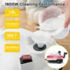 Multi-Purpose Steam Cleaner, Portable Steamer with Trigger Lock, Wheels & 61 OZ Water Tank, 1800W Steam Cleaning Machine for Uph 4