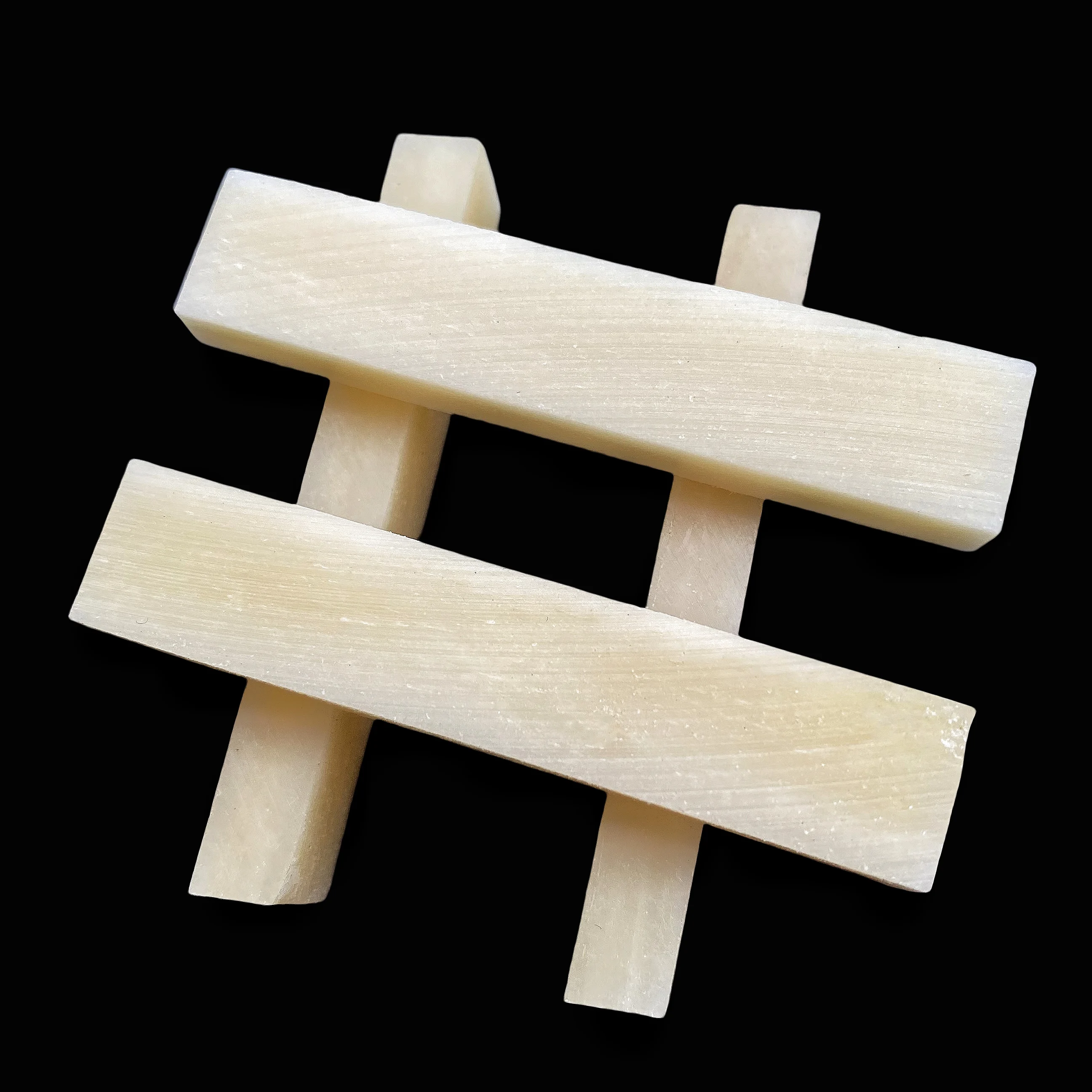 Guitar Bridge Nut Camel Unbleached Bone 4X 55x11x6.5mm