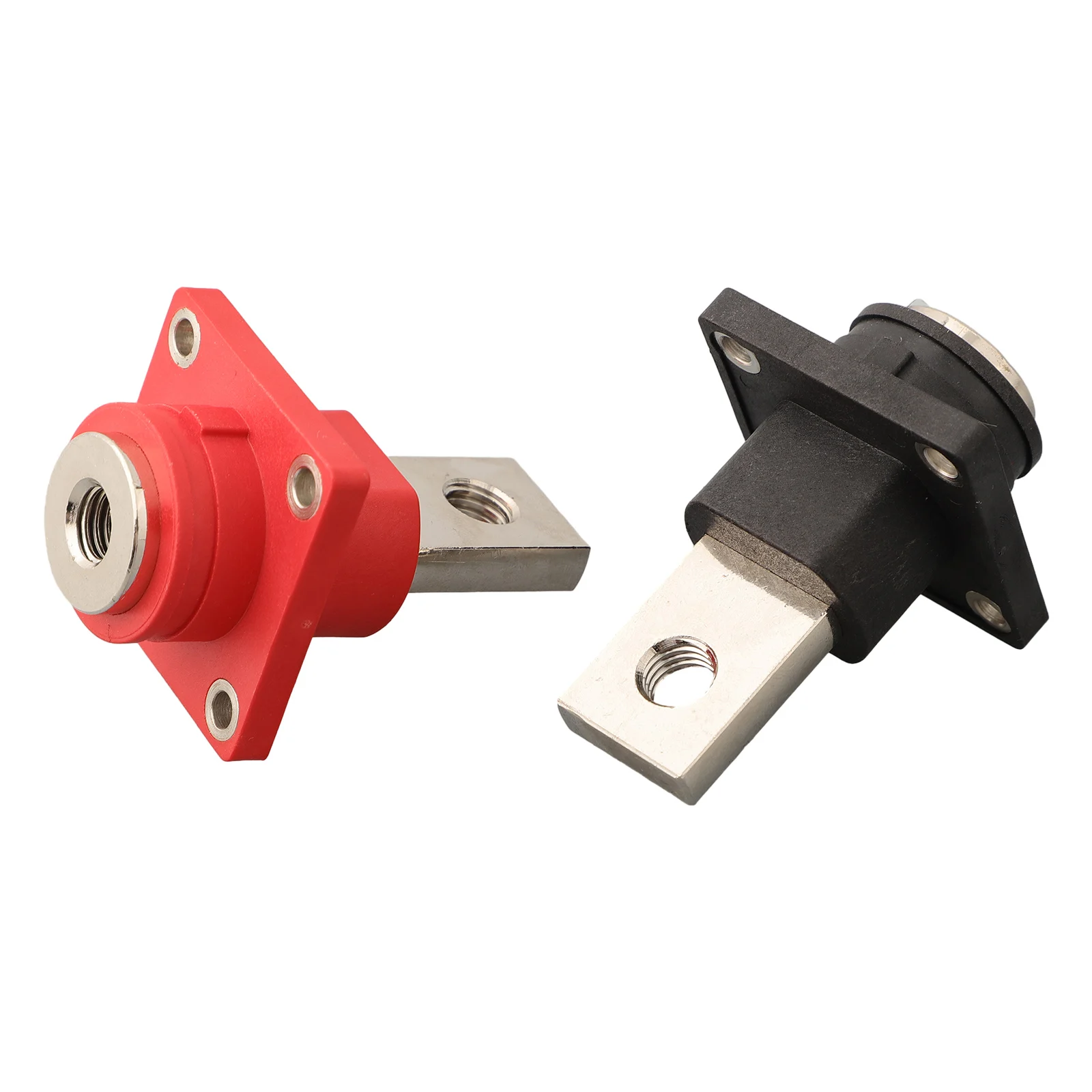 

2X Battery Terminals for Lithium Battery High Current Copper Connectors with Click On Protective Cover Wear Resistant