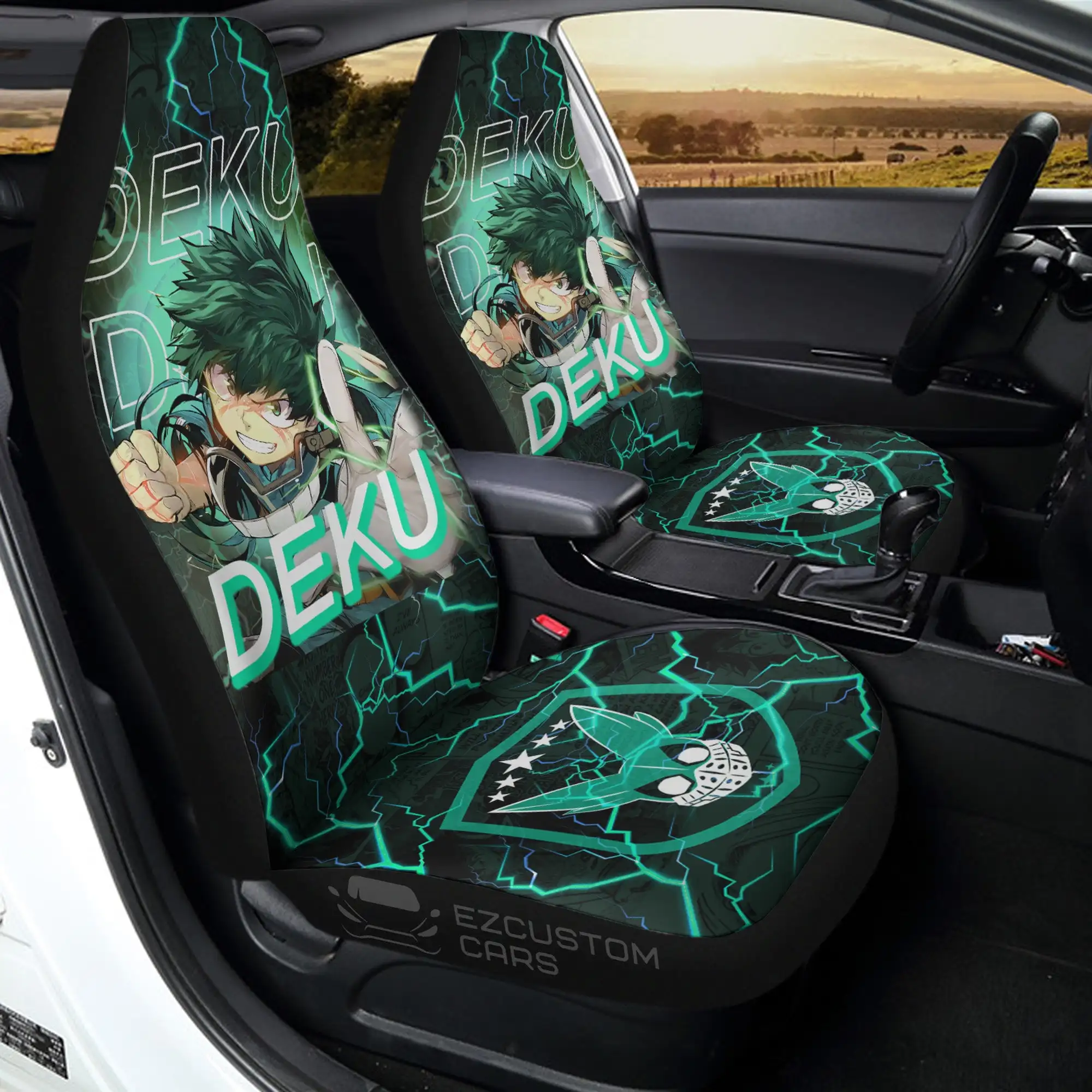 Mein Hero Wissenschaft Auto Sitzbezüge Grün Alle Könnte Anime Auto Zubehör,  pack von 2 Universal Front Sitz Schutzhülle - AliExpress