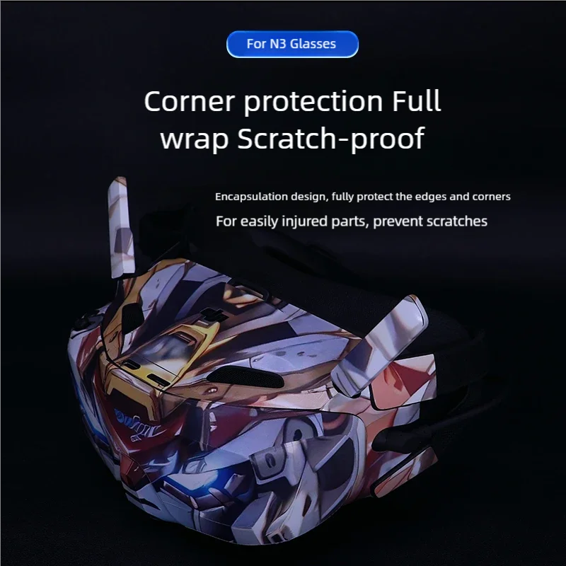 For DJI Goggles N3 Stickers NEO Flying Glasses N3 Decorative Decals PVC Waterproof Skin Anti-scratch Protective Film Accessories
