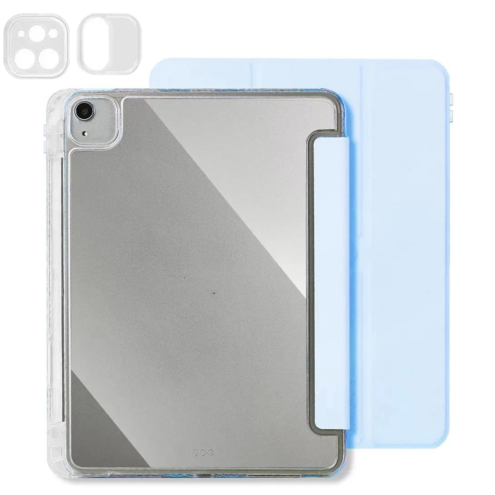 Sleek Tri-fold Clear Acrylic Tablet Case