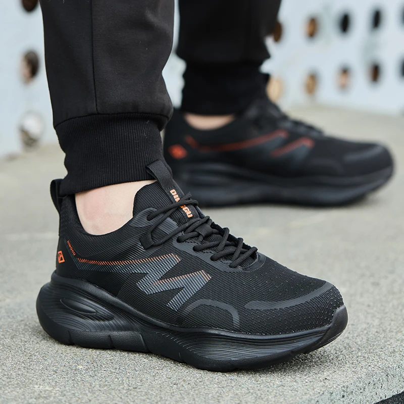 New Work Boots Steel Toe Safety Shoes Men Work Shoes Sneakers Lightweight Anti-Puncture Safety Shoes Men Indestructible Boots - 5