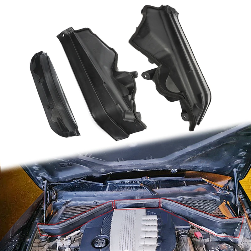 For BMW X5 X6 E70 E71 E72 51717169419 51717169420 51717169421 Car Engine Upper Compartment Partition Panel Cover Left Right Side