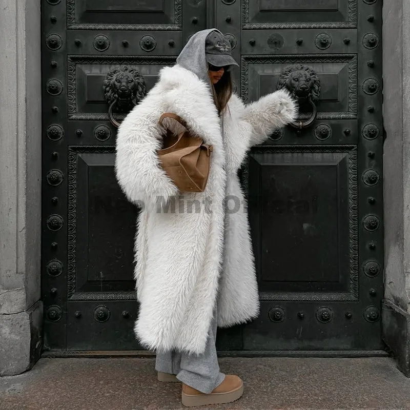 Neo Mint 2025 Winter Brand Fashion Russian Girl Style Belted Maxi