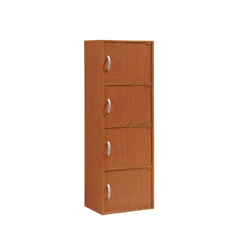 

Hodedah 4-Door Cabinet, Multiple Colors