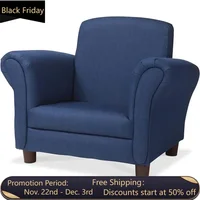 Denim Fabric Child’s Armchair (Kid’s Furniture, 23”L x 17.5”W x 18.3”H) -  Child's Reading Chair,  Oversized Kid's Armchair 1