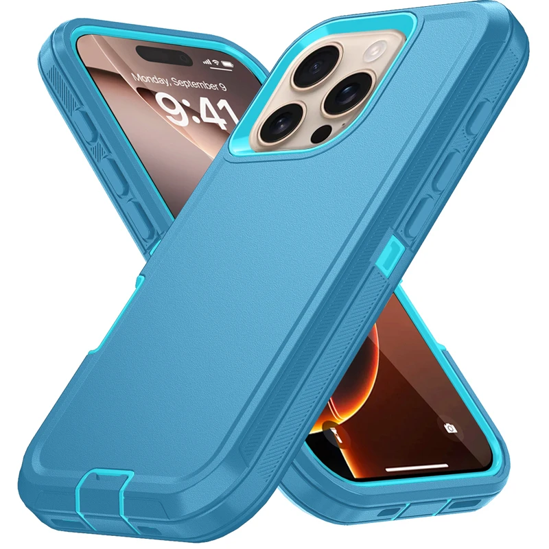 Rugged Shockproof Phone Case with Bracket and TPU Cover