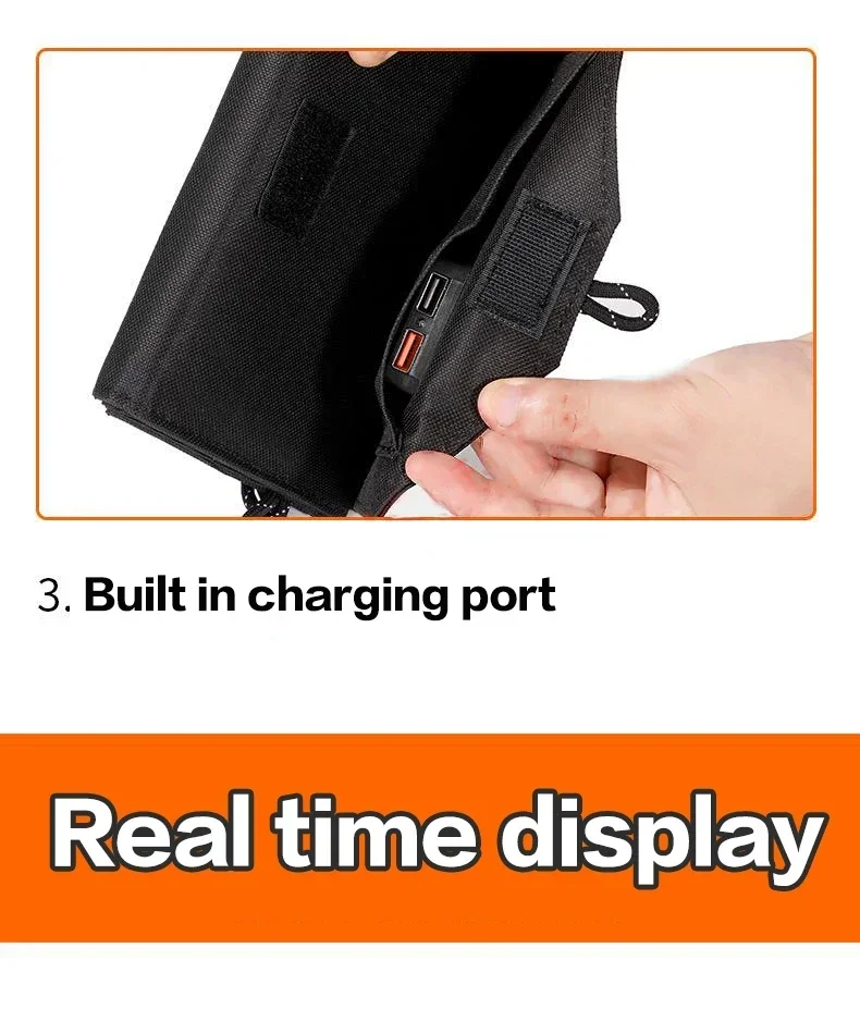 800W 6-fold Foldable Solar Panel Portable Solar Panels Charger USB 5V DC Full time Power Panel Mobile Power Supply
