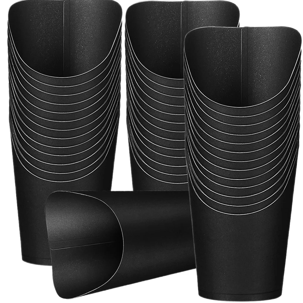 

100 Pcs Diagonal French Fries Cup Mini Hot Dogs Snack Supply Paper Food Containers Cups Multi-function Holders Fry for Car