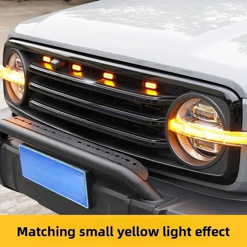 탱크 300 수정된 노란색 주간 주행 등 색상 변경 모듈 무선 원격 제어 스위치 플러그 및 설치