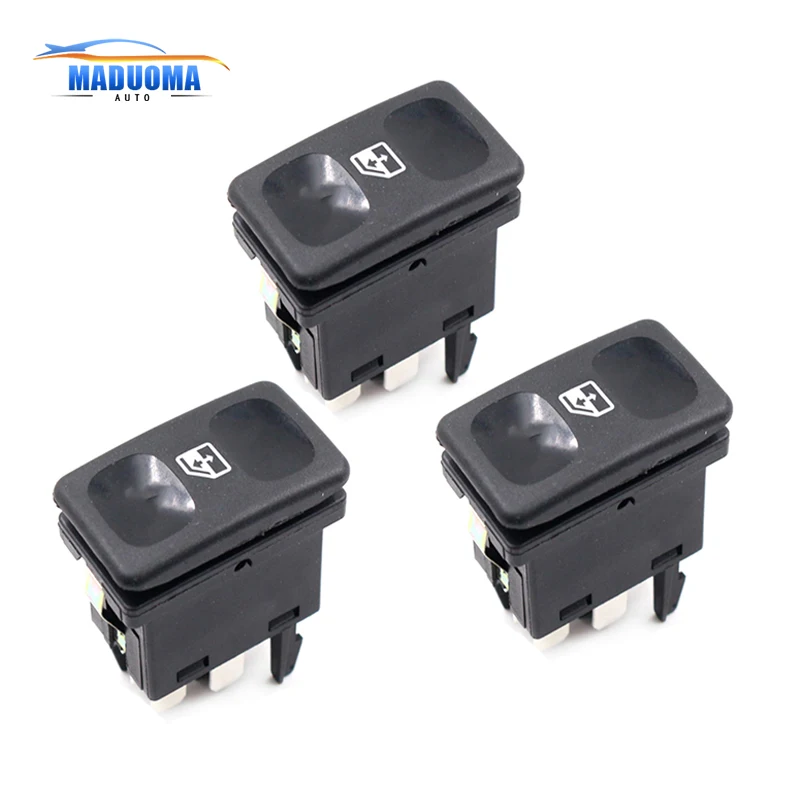 

1PCS Car Black Plastic Metal Power Window Control Switch Button 191959855 BDP605 for Golf Je-tta MK2 1985 -1987 1988 1989