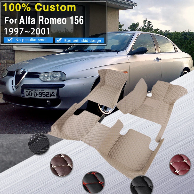 Tapis de sol pour Alfa Romeo 147 156 antidérapants en caoutchouc