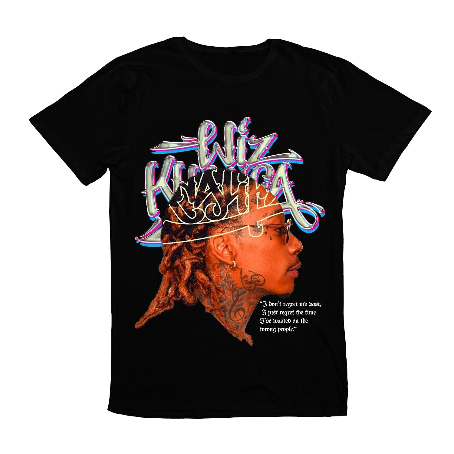 

Men Wiz Khalifa American Rapper Popular RAP Music Tees New T-Shirt