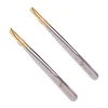 2Pcs Electroplated Stainless Steel Eyebrow Tweezers Eyebrow Clamps Creative Makeup Tweezers (Flat Mouth + Oblique Mouth, 1pc/Eac 4